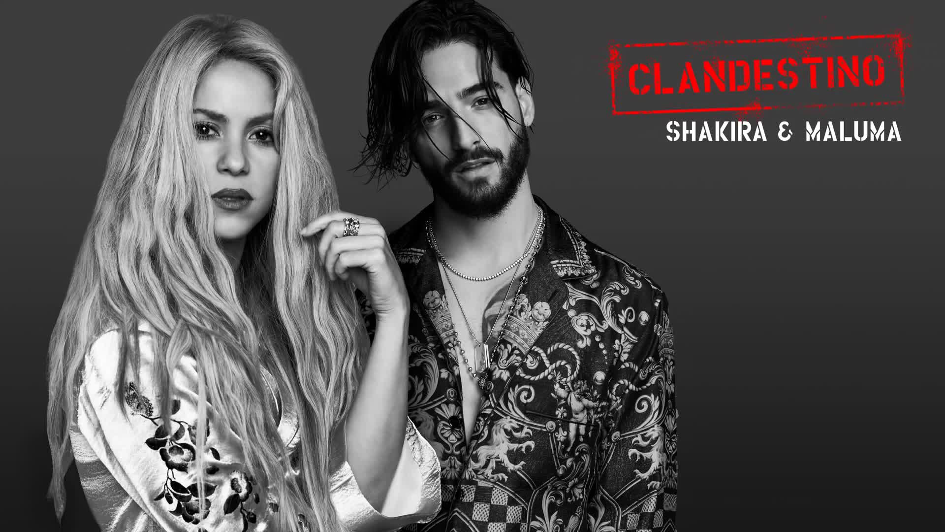 2018! Превод! Maluma y Shakira - Clandestino Audio + Текст