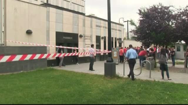 Взрив в посолството на САЩ в Киев