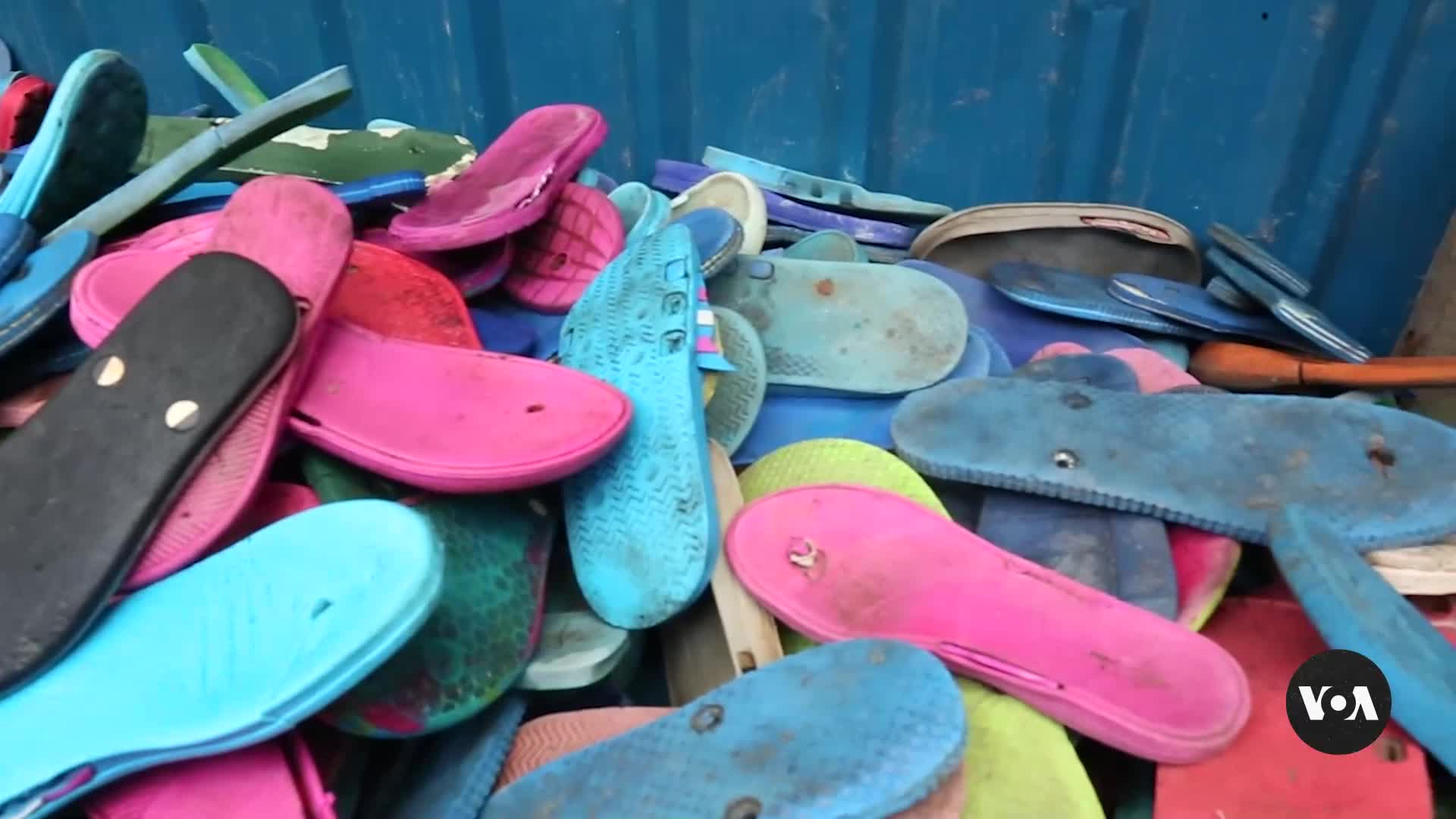Kenya-Based Company Turns Hundreds of Thousands of Flip-Flops Into Colorful Artwork