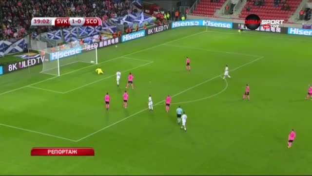 Словакия - Шотландия 3:0 /репортаж/