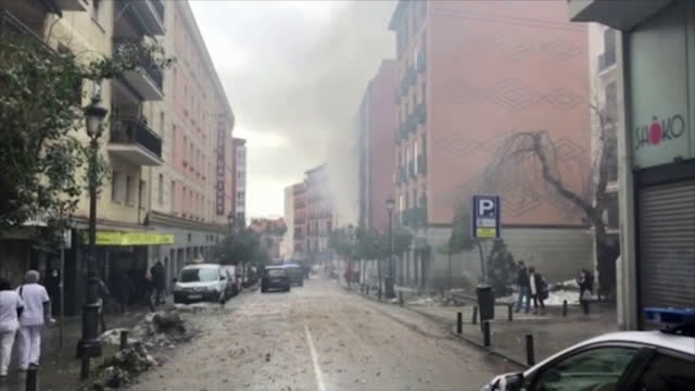 Взрив отекна в сграда в центъра на Мадрид