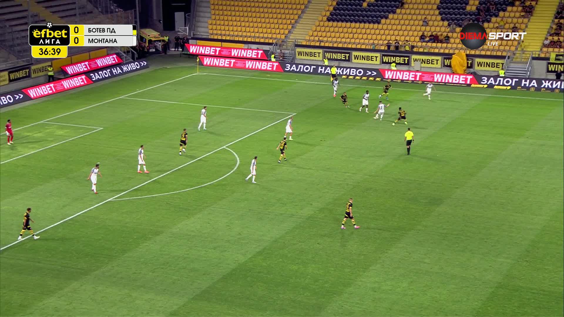 Ботев Пловдив - Монтана 0:0 /първо полувреме/