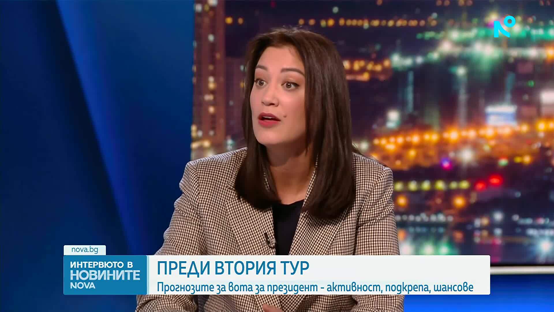 Евелина Славкова: Дебатът между Йотова и Гюров може да мобилизира избирателите да гласуват