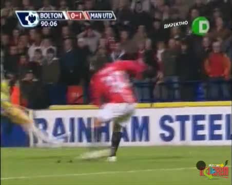 Болтън 0 - 1 Ман Юнайтед 17.01.09 Бербо гол