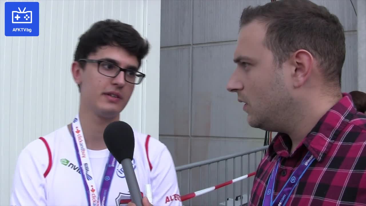 Интервю с cr3aton от Lol отбора на Alternate - Afk Tv на Gamescom 2013