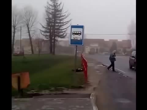 Вижте какво направи пиян руски шофьор с катаджия , който го спира за проверка !