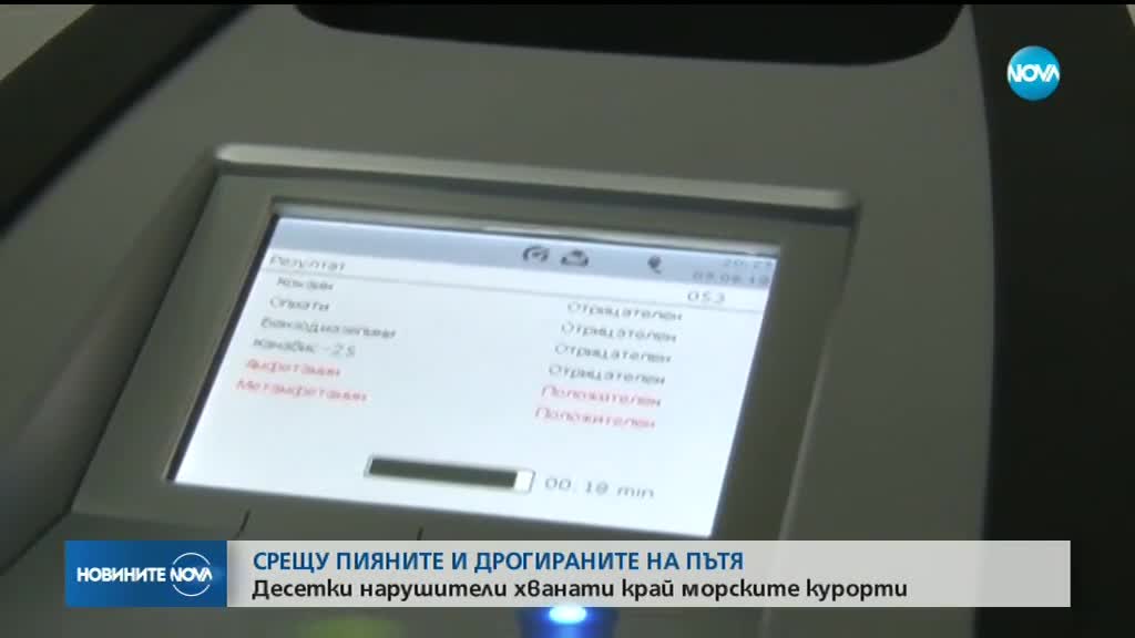 СРЕДНОЩНА АКЦИЯ: Задържаха пияни и дрогирани шофьори по Черноморието