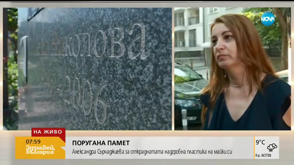 СЛЕД ОСКВЕРНЯВАНЕТО: Алекс Сърчаджиева: Останах погнусена от постъпката на вандалите (ВИДЕО)