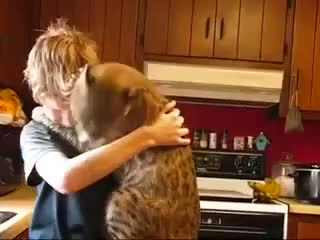 Голямо приятелство между рис и дете!
