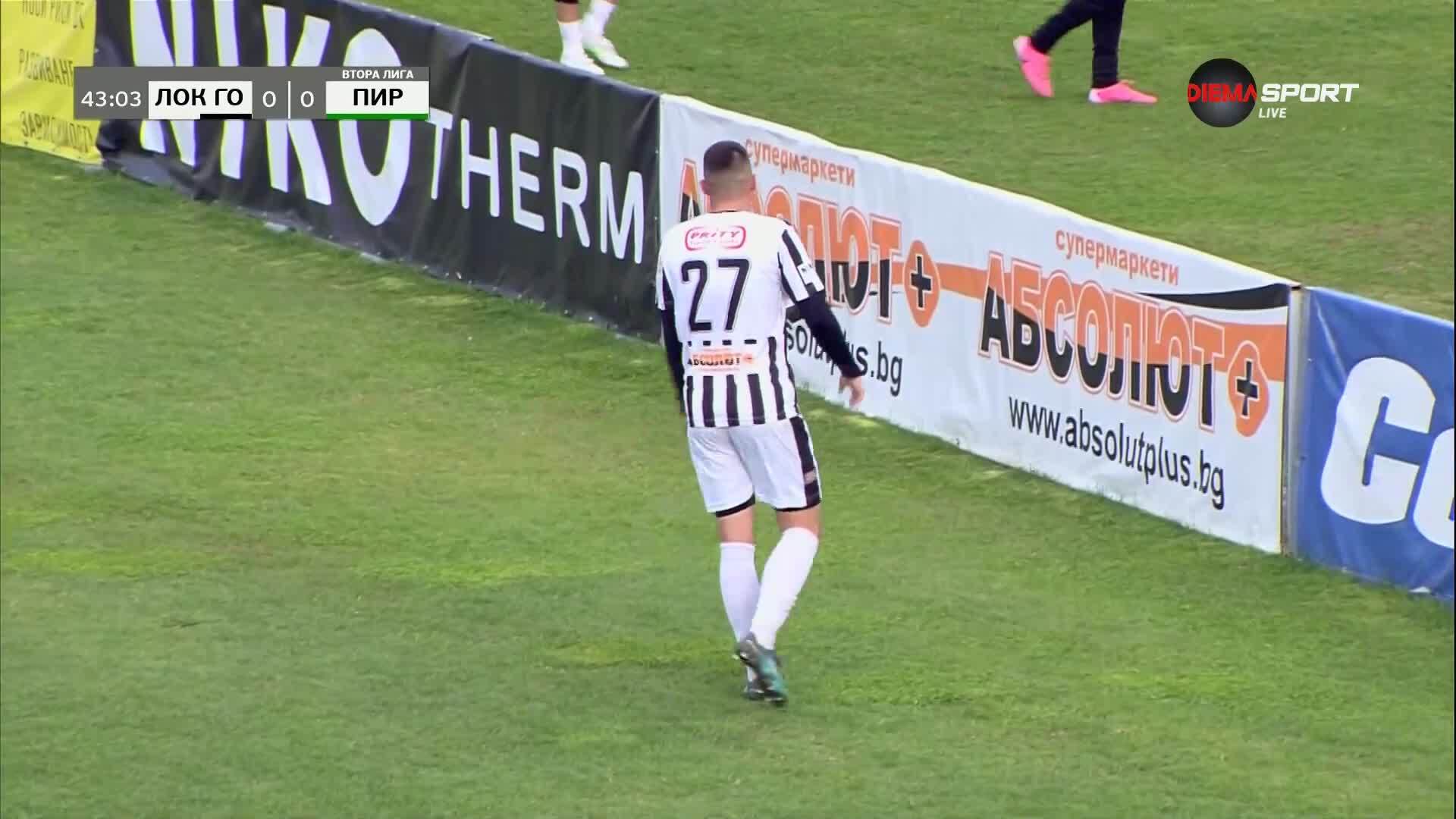 Локо ГО - Пирин 0:0 /първо полувреме/