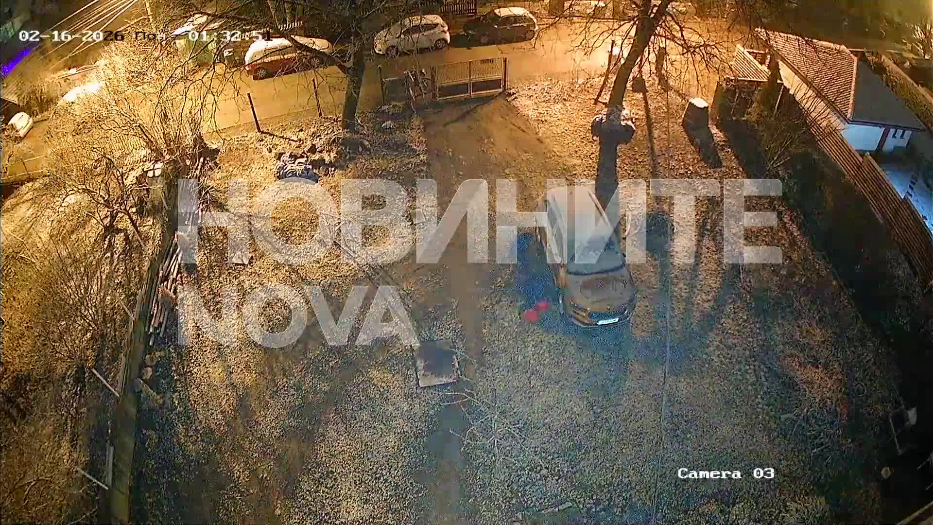 Ексклузивни кадри от умишления палеж на имущество на кмета на Бистрица