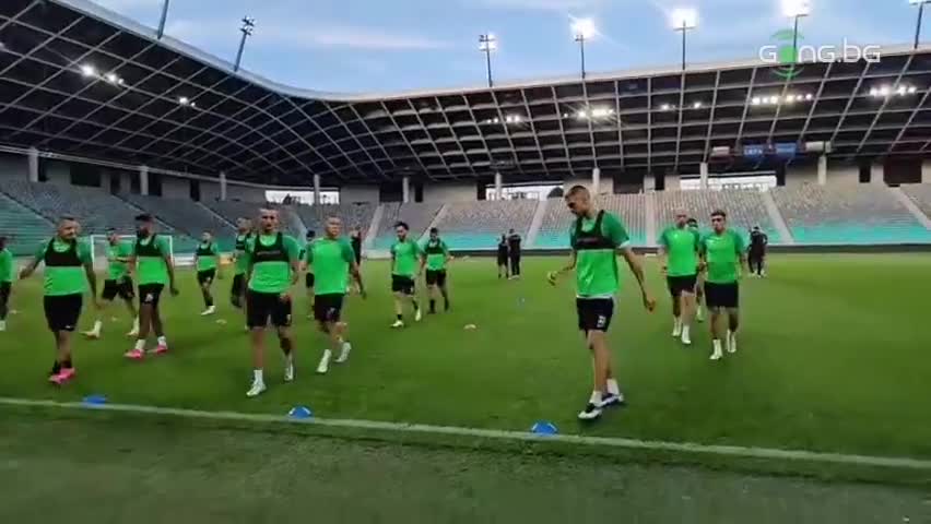 Лудогорец тренира преди реванша с Олимпия Любляна