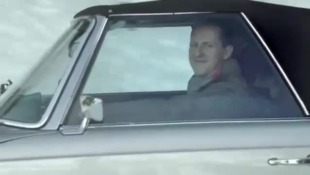 Шумахер и Хаккинен в реклама на Mercedes-benz