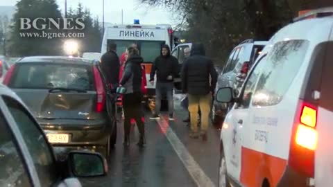 Катастрофа с два джипа на изхода на Благоевград