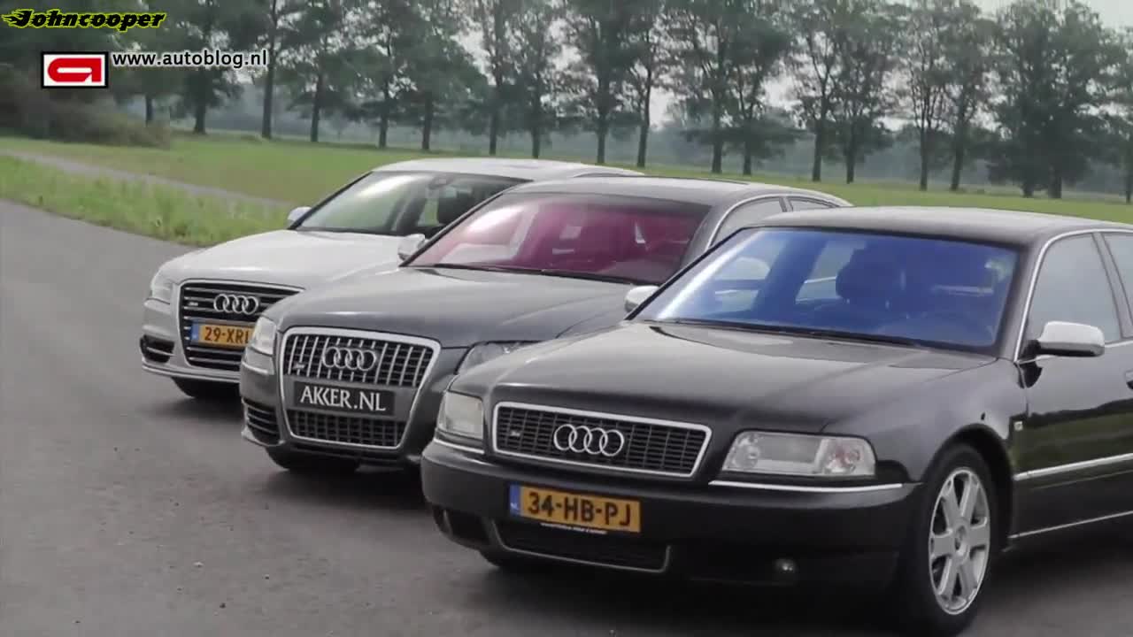Трите поколения на Audi S8