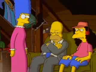 The Simpsons - Homer Smokes Weed.