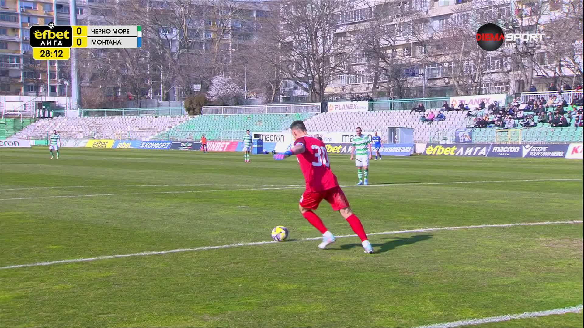 Черно море - Монтана 0:0 /първо полувреме/