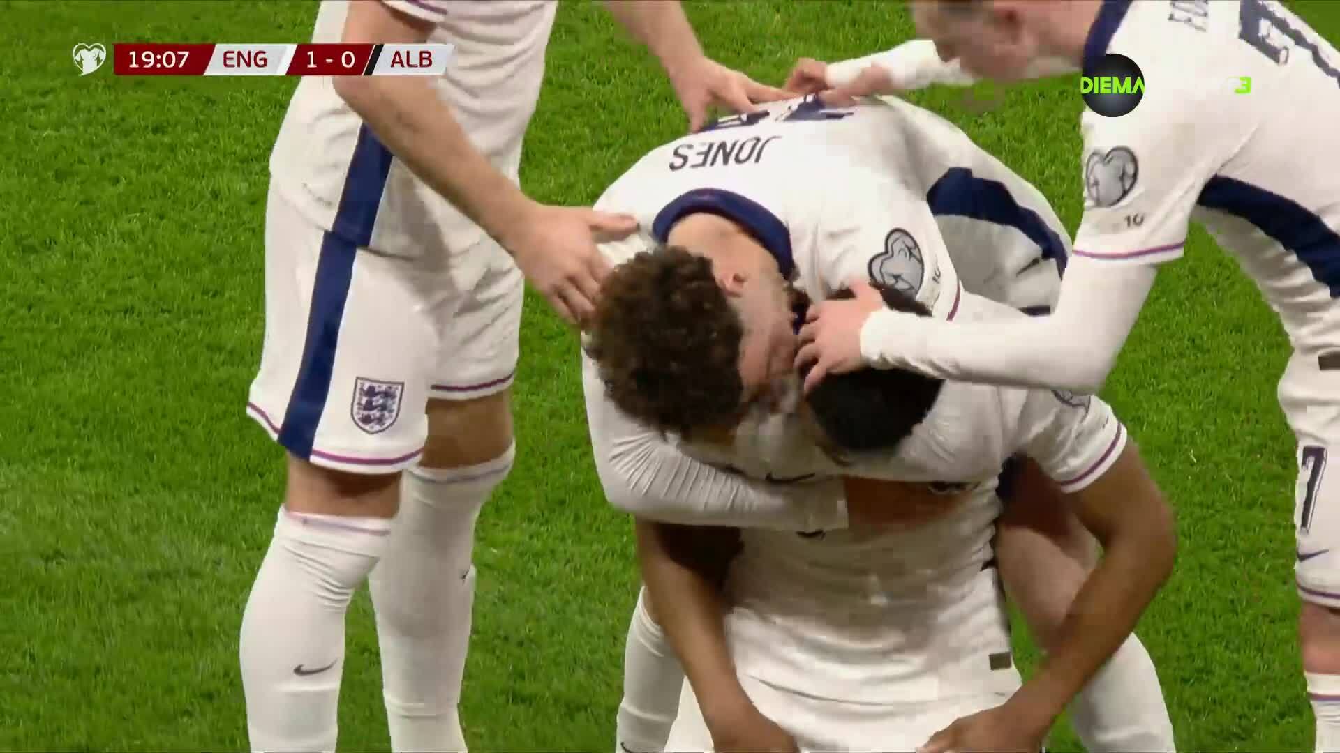 Англия - Албания 1:0 /първо полувреме/