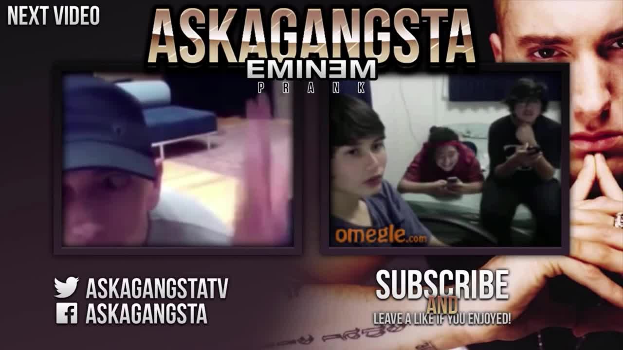 Как реагират хората, когато видят Eminem, Mylie Cyrus и др. в Omegle!
