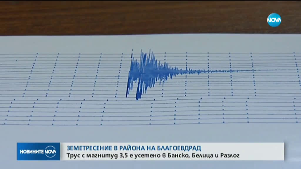 Земетресение край Банско