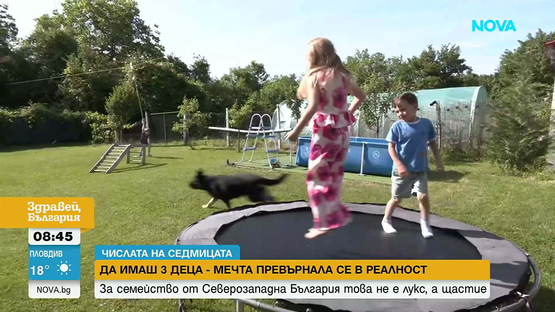 Все по-малко семейства с повече от две деца у нас, но има и изключения: Историята на семейство Тодорови