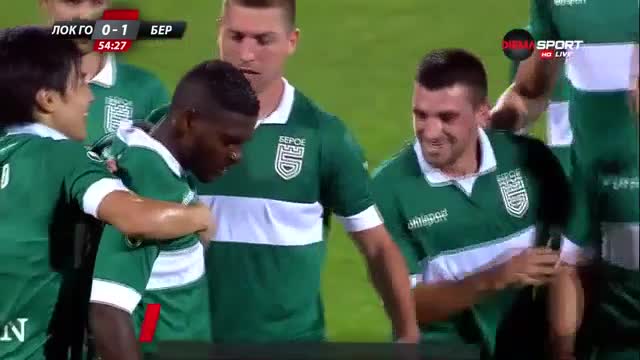 Голът на Давид Манга за Берое срещу Локо (ГО) (0:1)