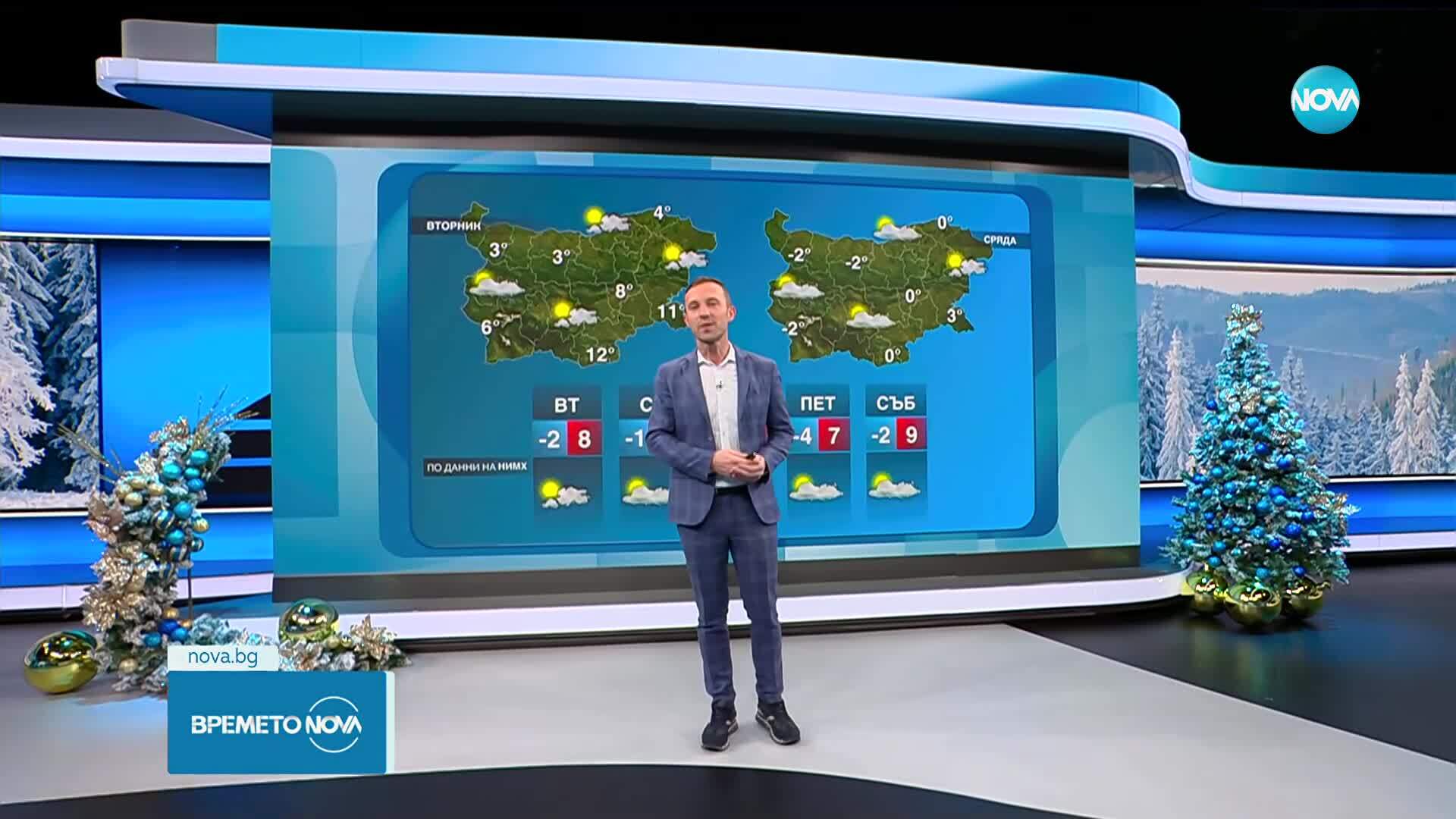 Прогноза за времето (29.12.2025 - обедна емисия)