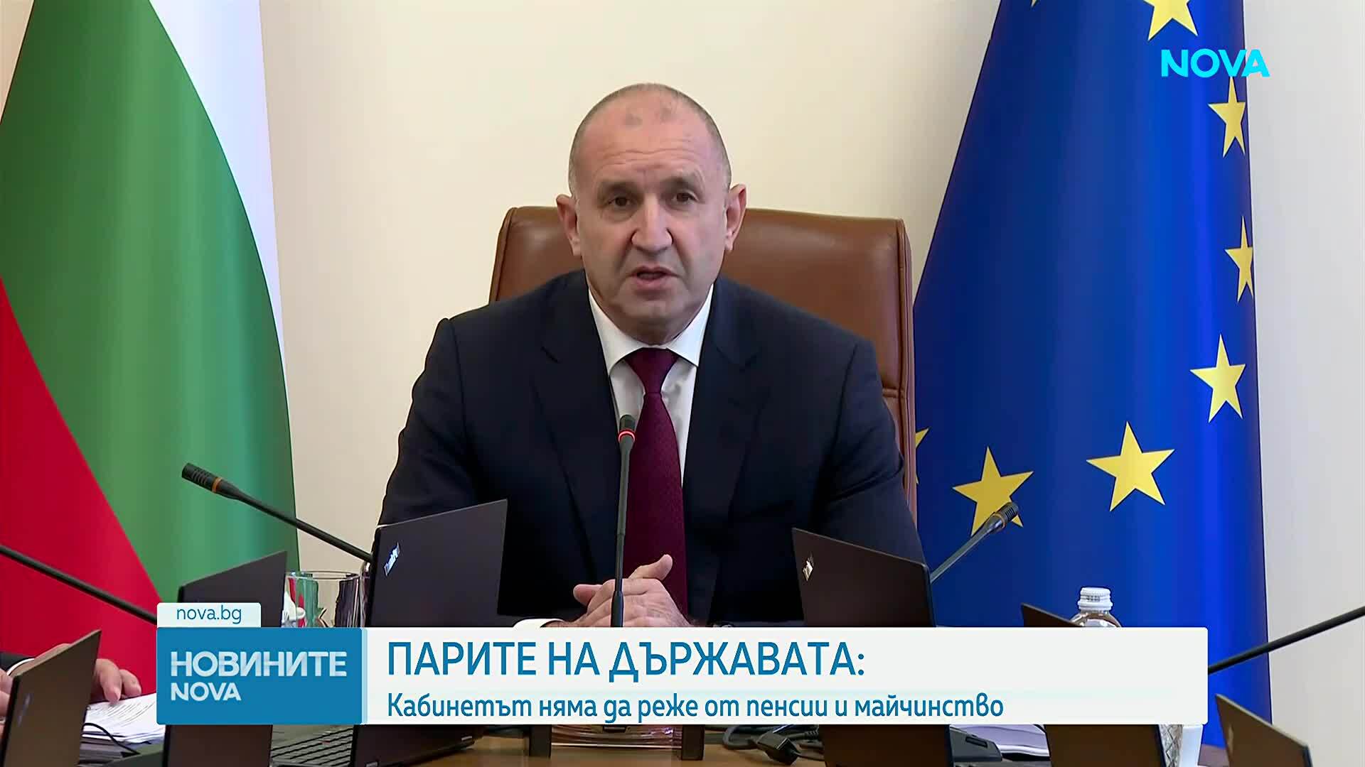 Радев отрече, че „Прогресивна България" ще реже майчинството и ще намалява пенсиите