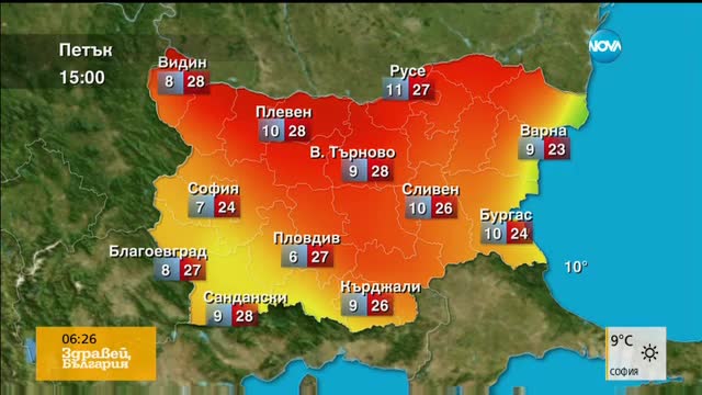 Прогноза за времето (01.04.2016 - сутрешна)