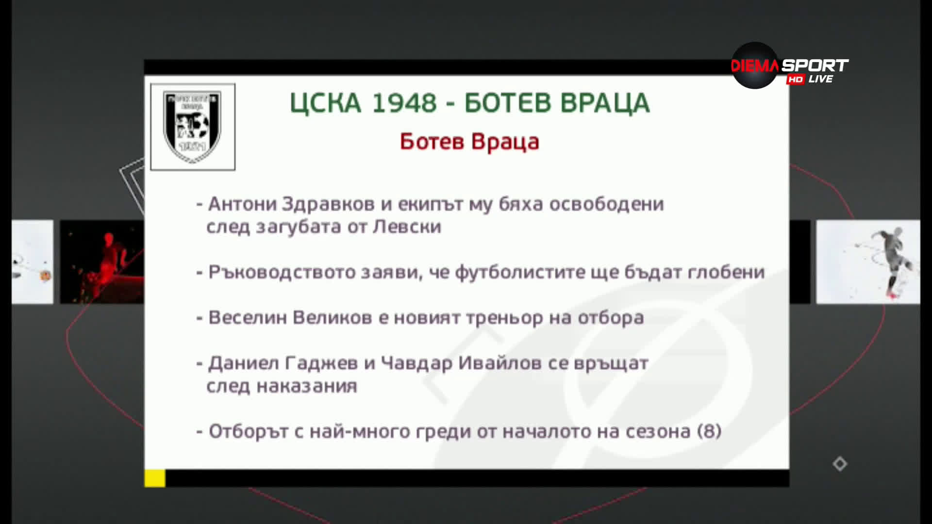 Преди ЦСКА 1948 - Ботев Враца
