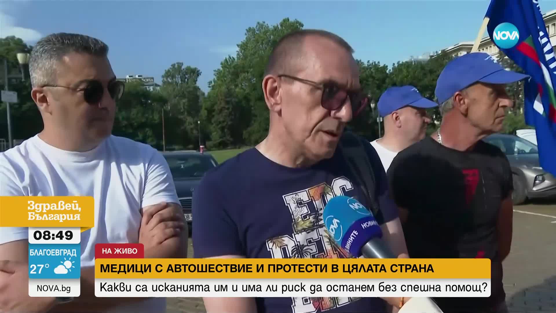 Синдикати на протест с искане за по-високи заплати в Спешна помощ