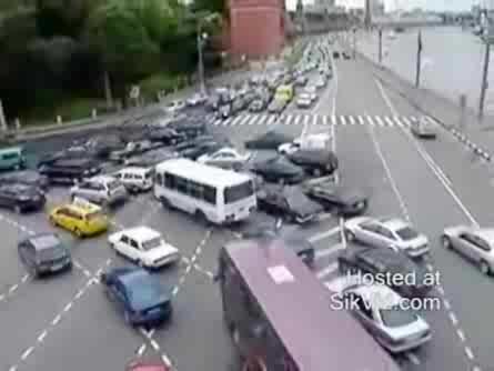 Голямото Задръстване От Коли На Магистрала