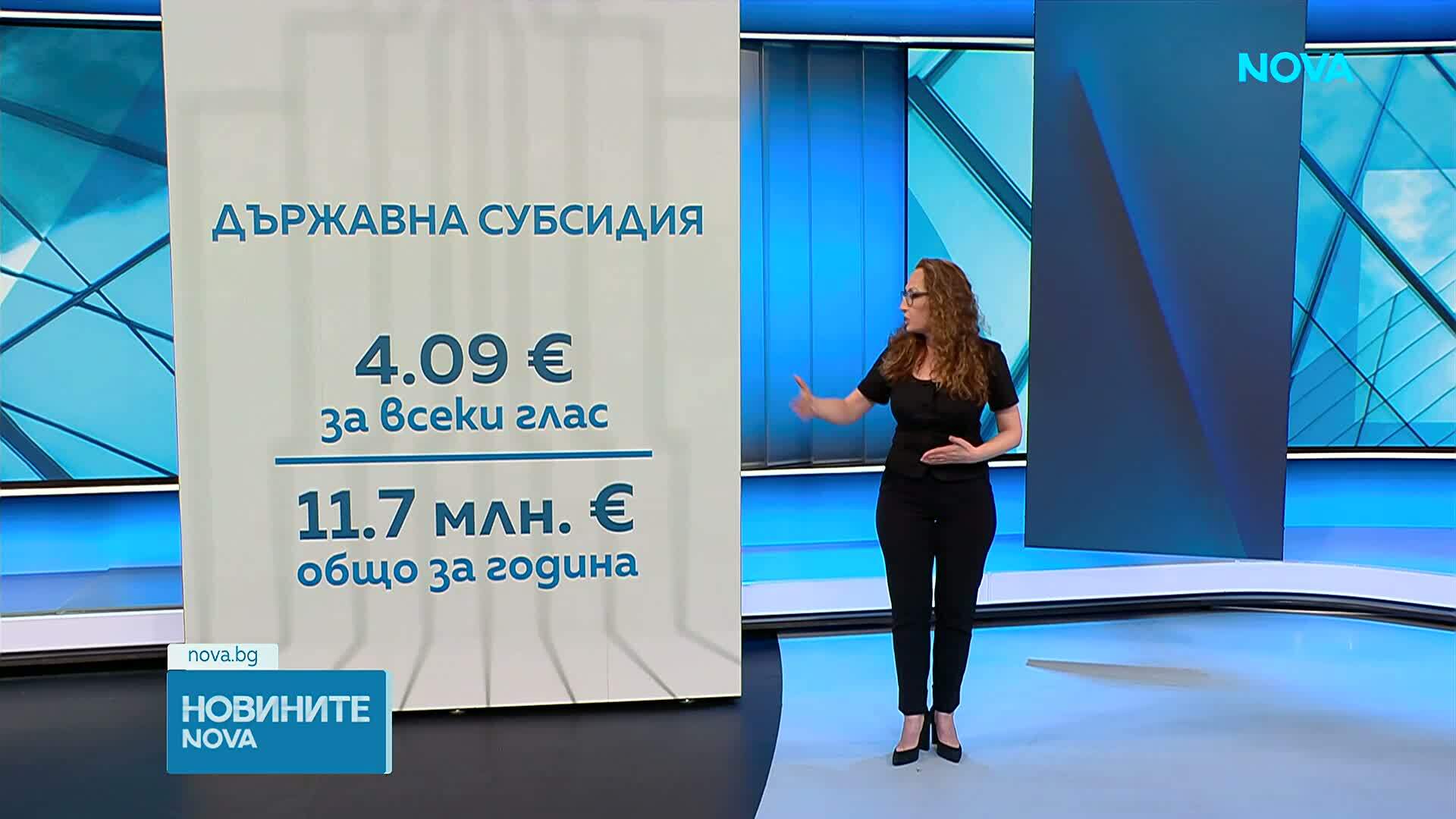 Какви субсидии ще получат партиите в НС