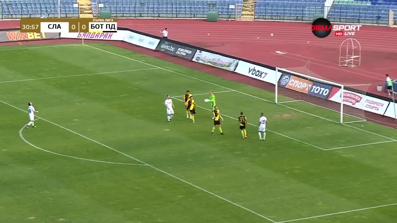 Славия - Ботев Пд 0:0 /първо полувреме/