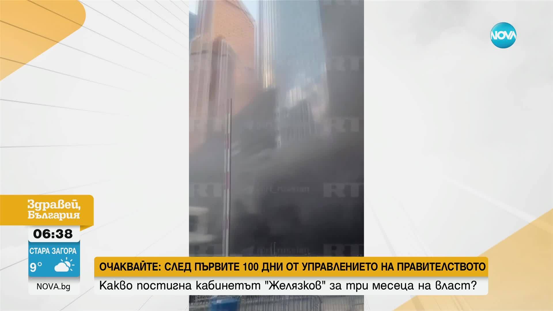 Кола експлодира на паркинг на мол в Москва