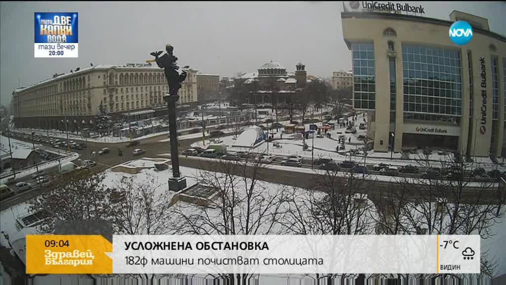 Фандъкова: Студ и опасност от лавини във Витоша