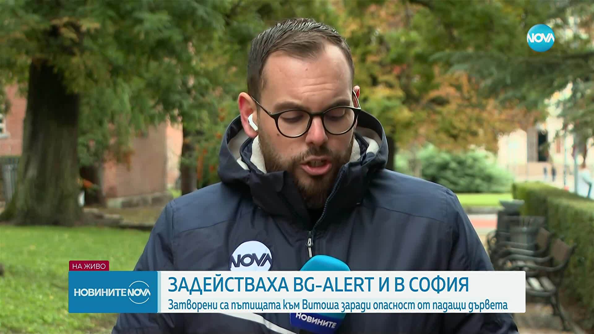 Задействаха BG-ALERT и в София: Затворени са пътищата към Витоша заради опасност от падащи дървета
