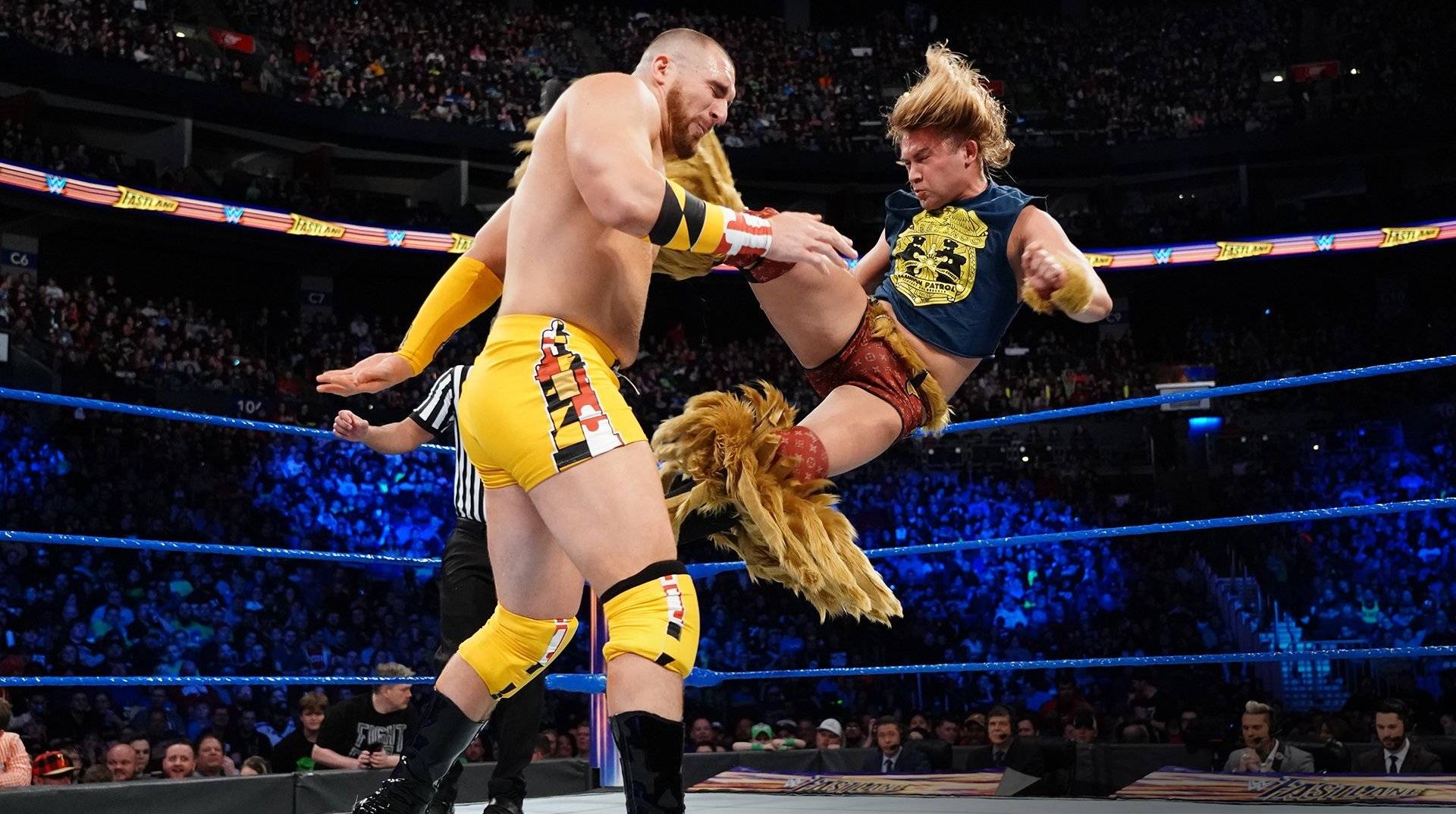 Chad Gable taunts Tyler Breeze: WWE Fastlane 2018 Kickoff Match