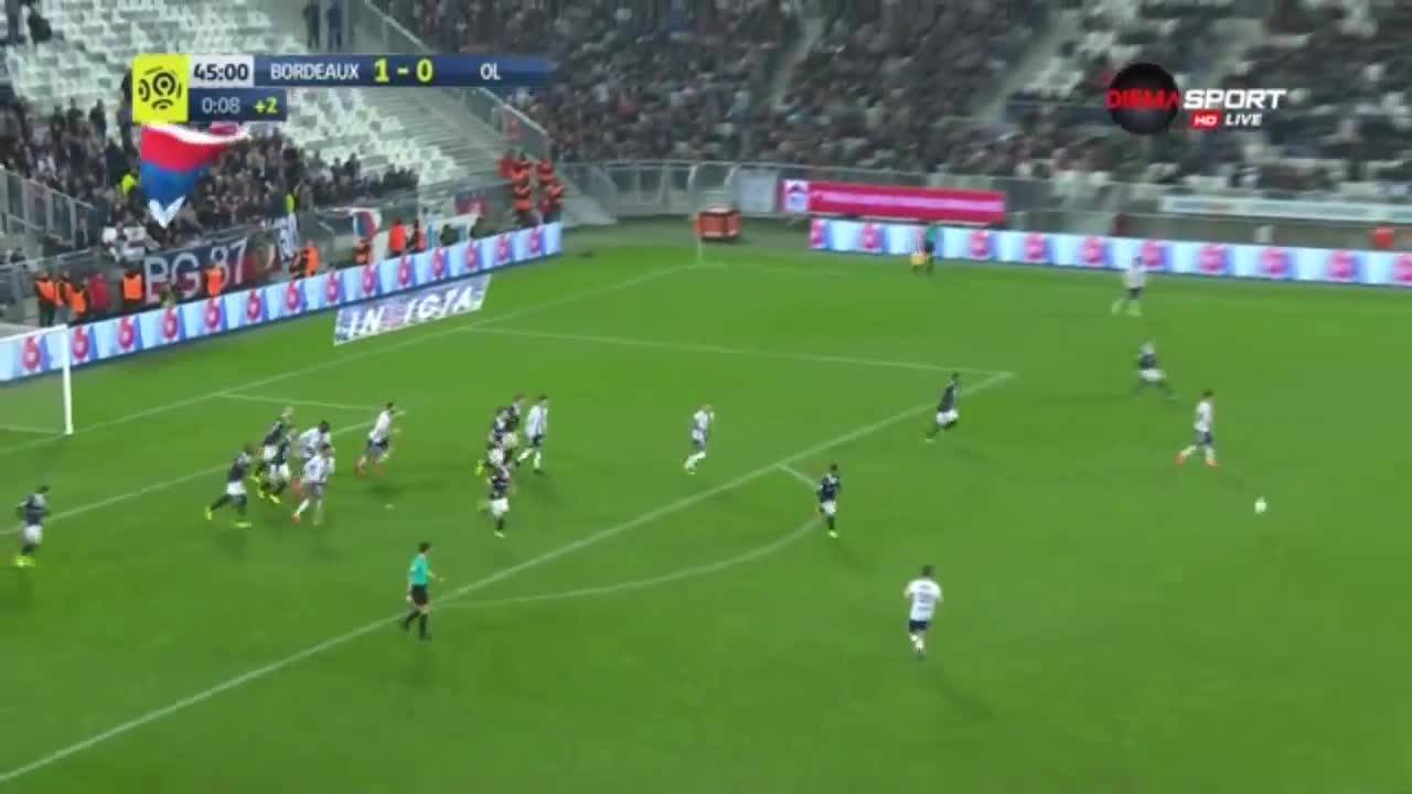 Бордо - Олимпик Лион 1:0 /първо полувреме/