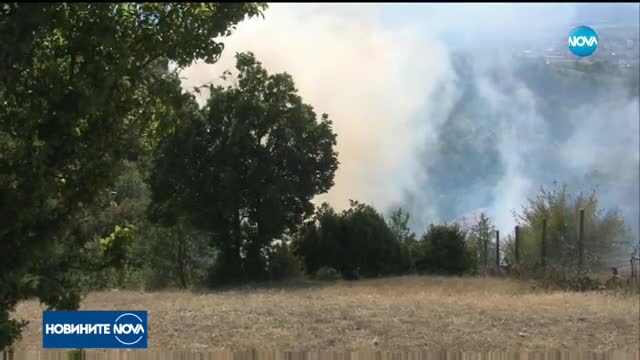 Голям пожар застраши вилната зона над Благоевград