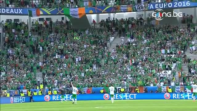 Радостта на Белгия след страхотната победа над Ирландия