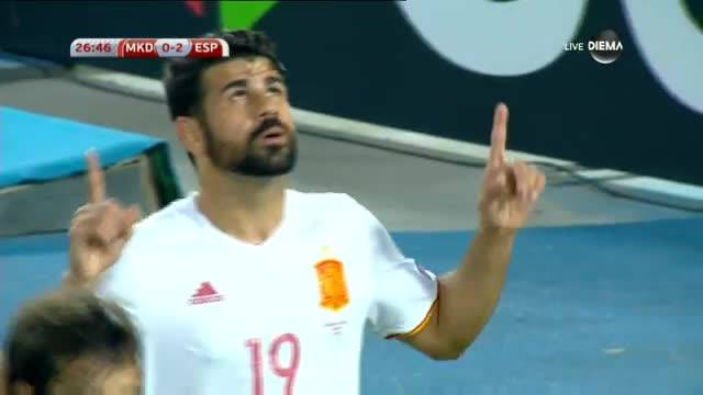 Коста удвои аванса на Испания срещу Македония