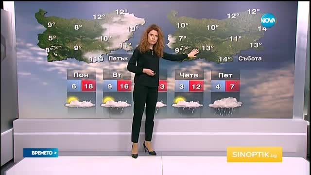 Прогноза за времето (29.02.2016 - обедна)