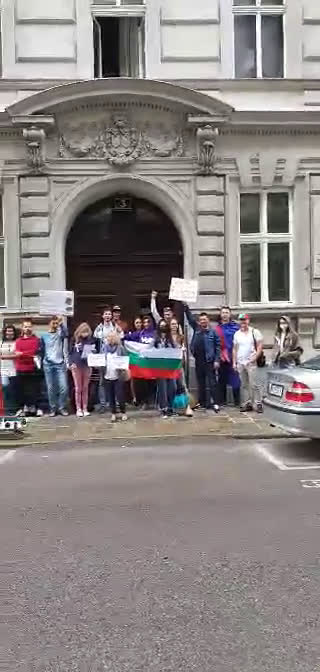 Протестиращи българи във Виена