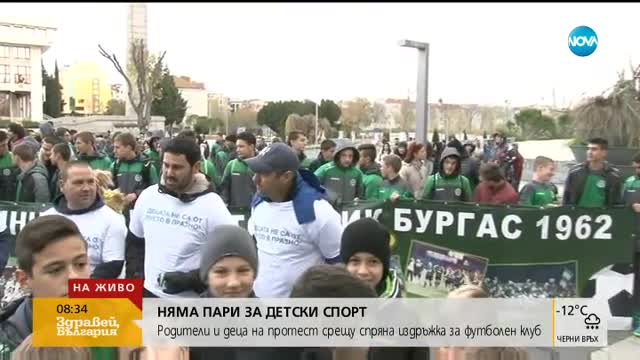 Родители и деца – на протест заради липсата на пари за футбол