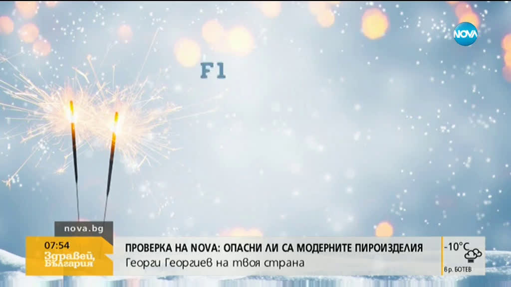 ПРОВЕРКА НА NOVA: Опасни ли са модерните пироизделия?