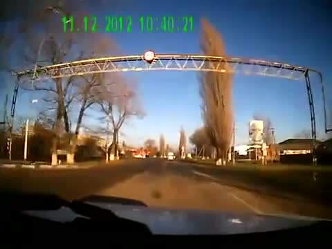 Руски камион пълен с крави се преобръща