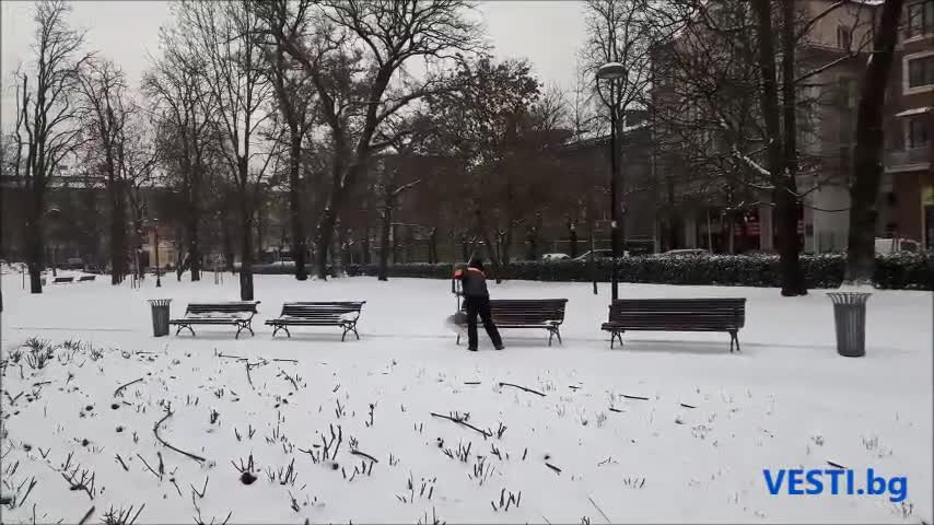 Първият голям сняг в София