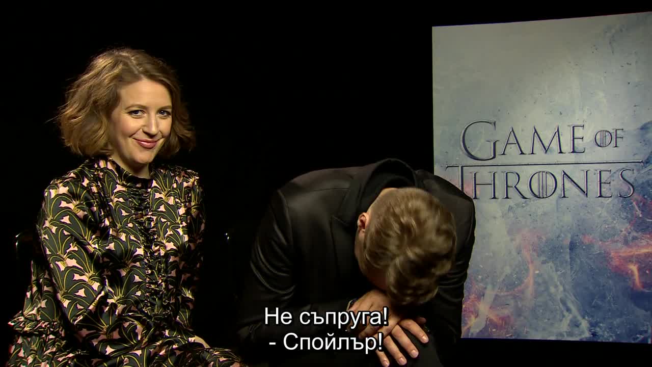 Pilou Asbaek and Gemma Whelan