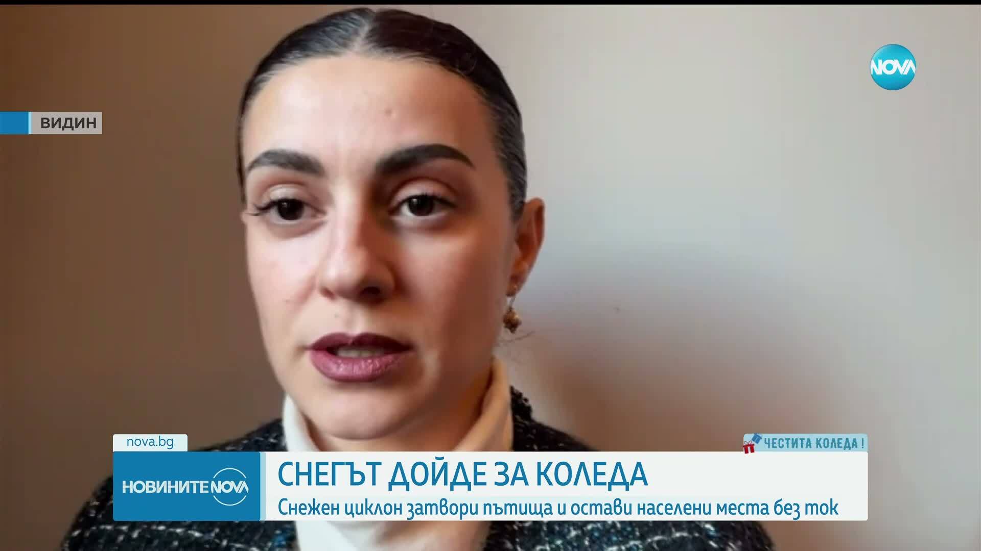 Снегът затвори пътища и остави населени места без ток